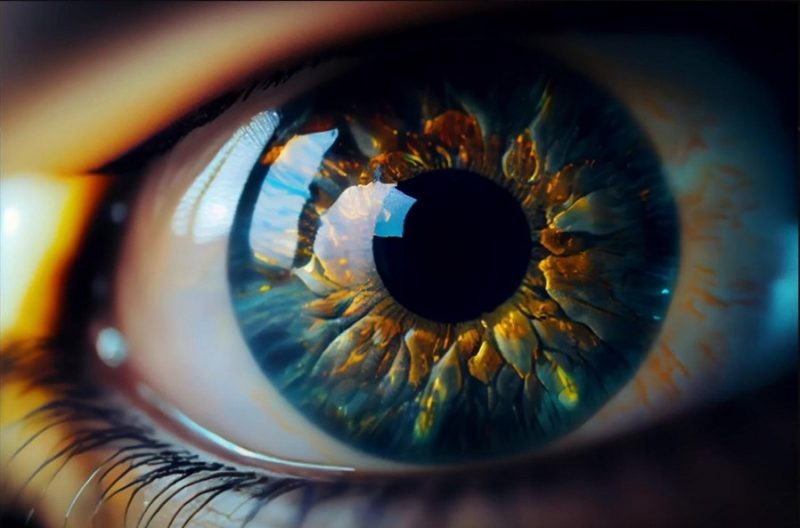 Close-up image of a human eye.