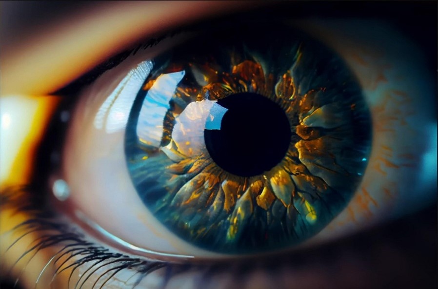 Close-up image of a human eye.