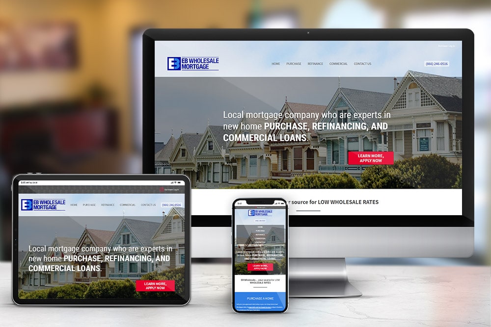 EB Mortgage Website Design
