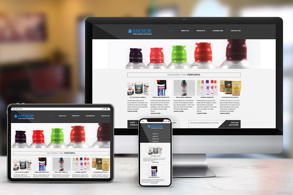 Anchor Printing Website Design