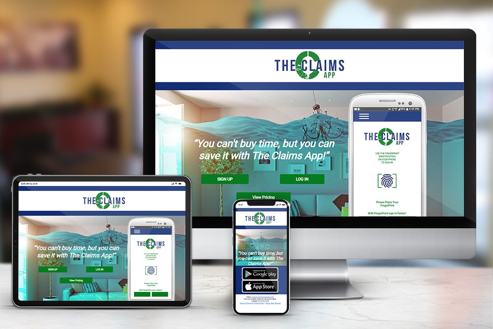 The Claims App Website and Phone App